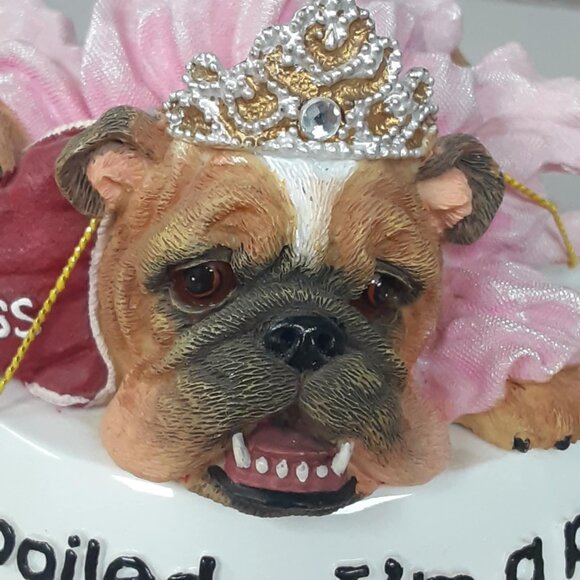 Vintage Zelda Wisdom 2003 English Bulldog "I'm Not Spoiled I'm A Princess" NWT - Picture 2 of 11